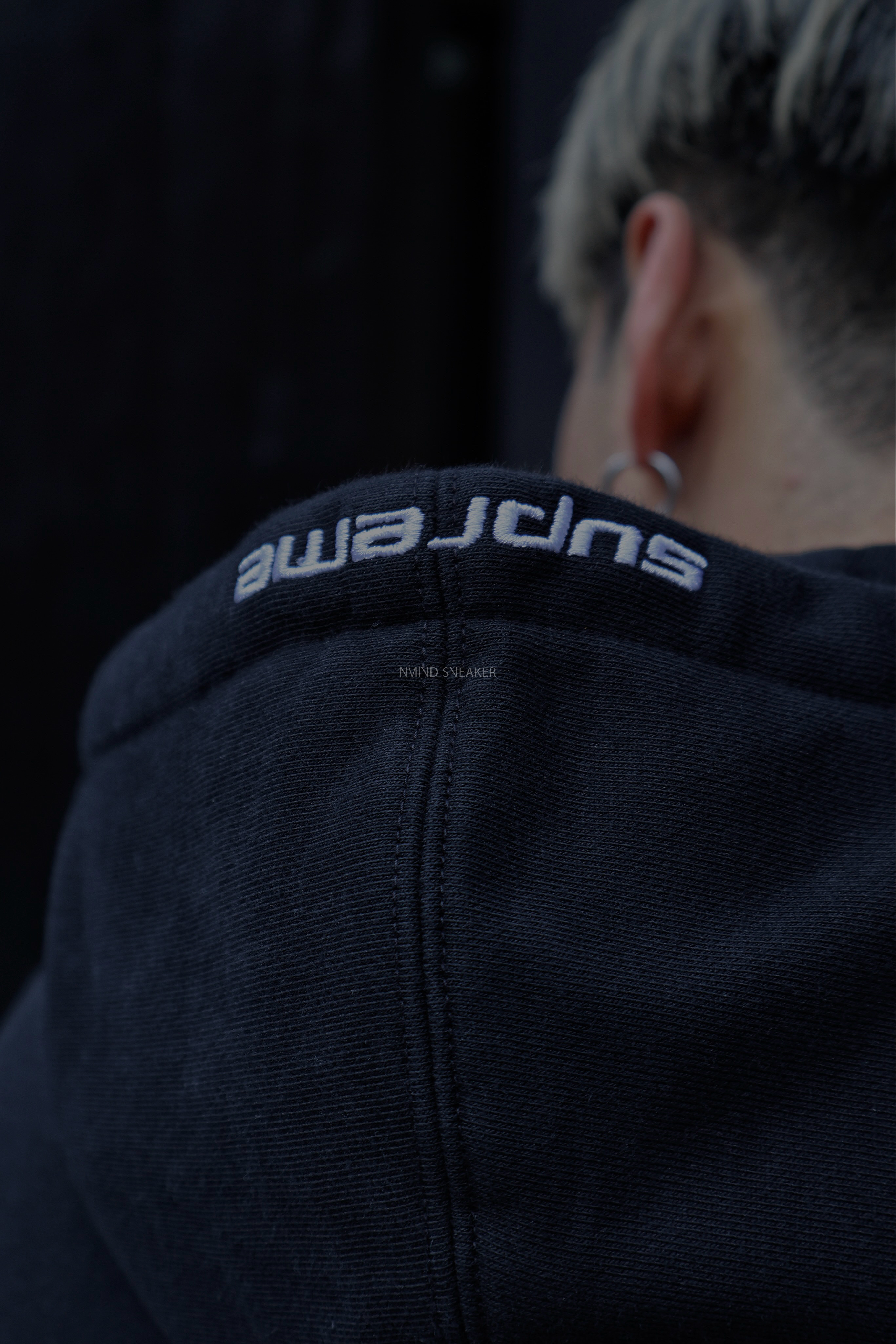 <快速出貨> Supreme x Jordan Zip Up Hoodie 棉外套 黑/寶寶藍