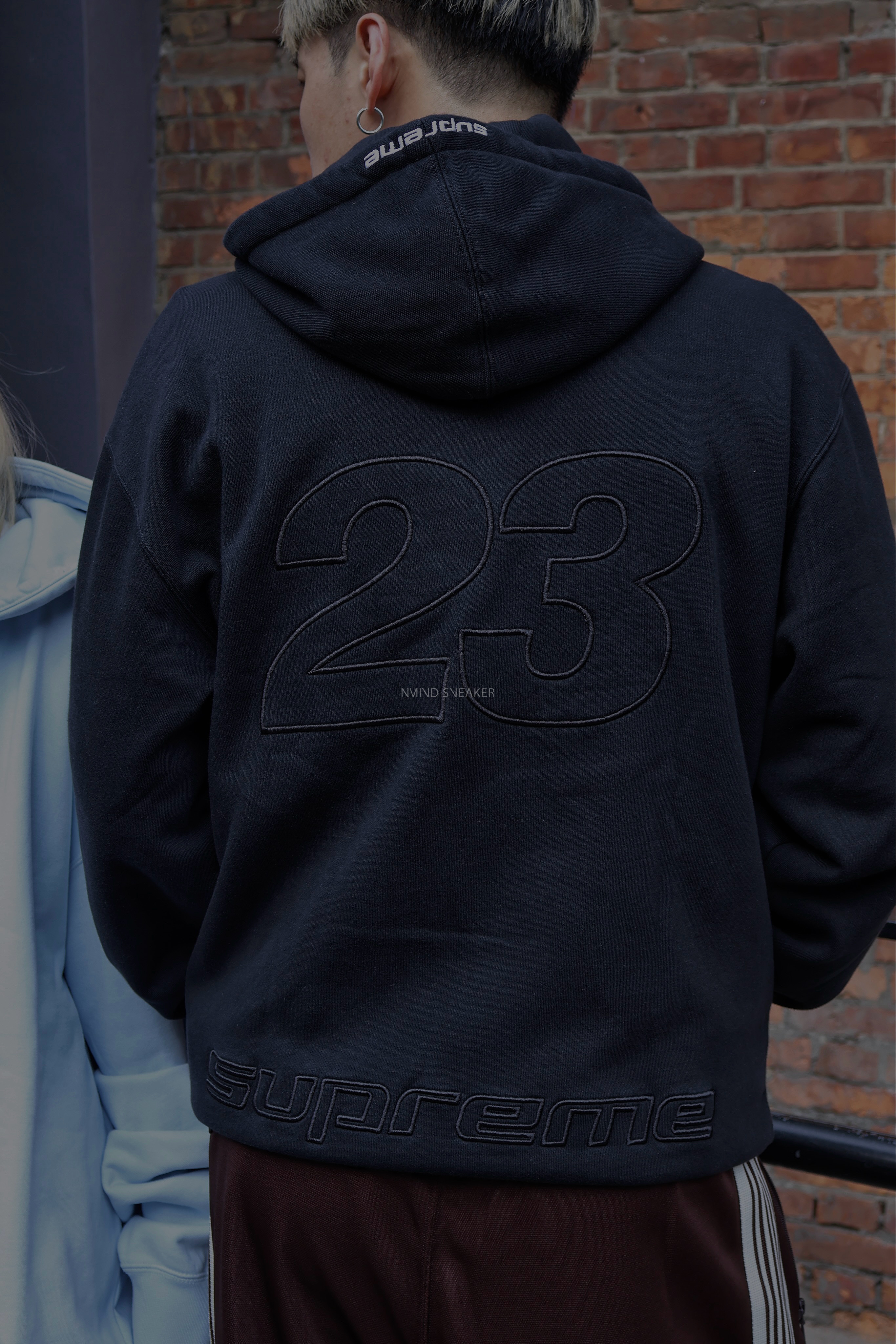 <快速出貨> Supreme x Jordan Zip Up Hoodie 棉外套黑/寶寶藍