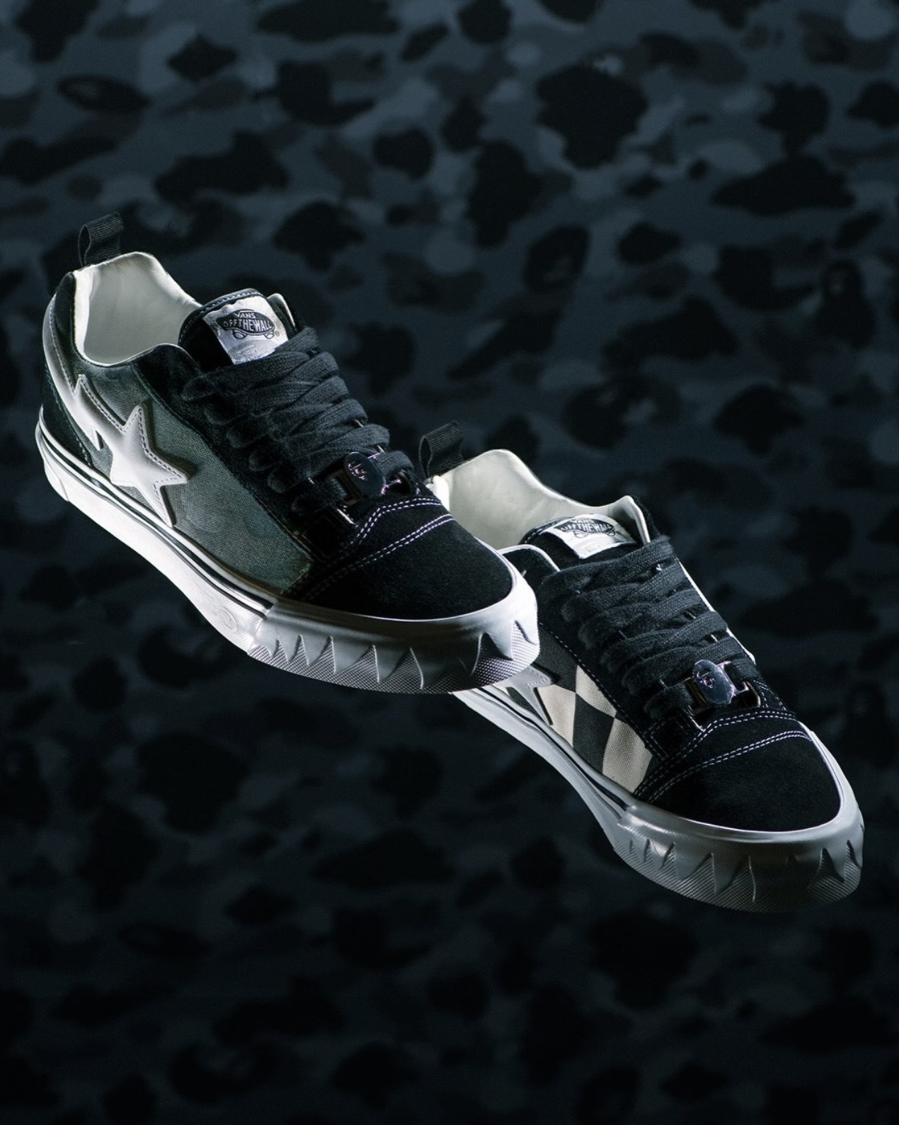 【Focus Store】預購 Bape x Vans Knu Skool "Camo Black" 迷彩棋盤格 VN000Z3929B