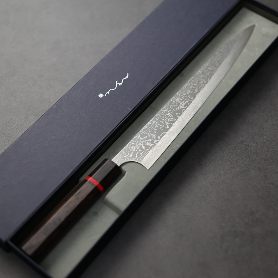 世界首發 安立打刃物 粹狂 單刃筋引 270mm VG10 大馬士革 活動限定柄
