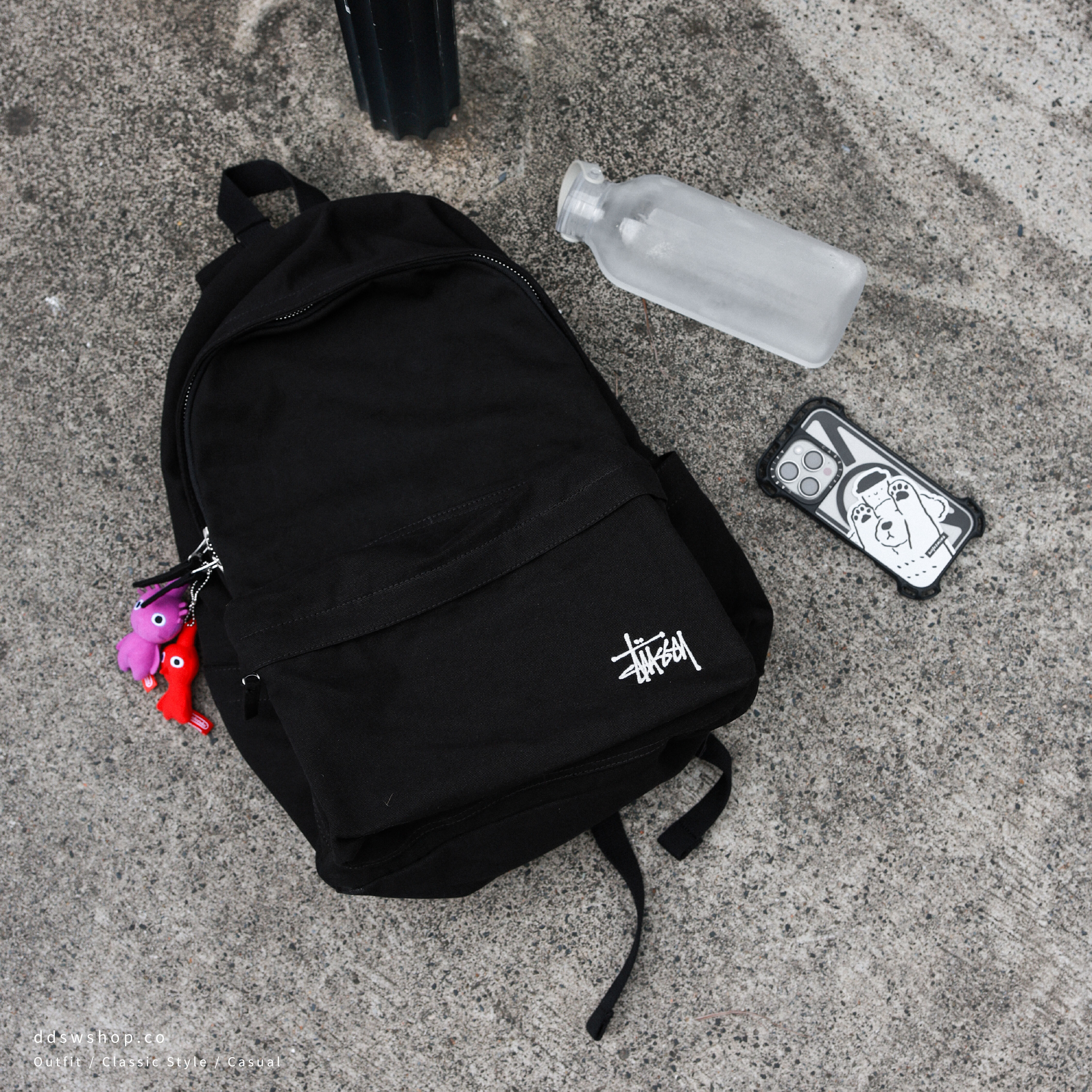"代購" Stussy CANVAS BACKPACK 12oz 重磅純棉 帆布後背包