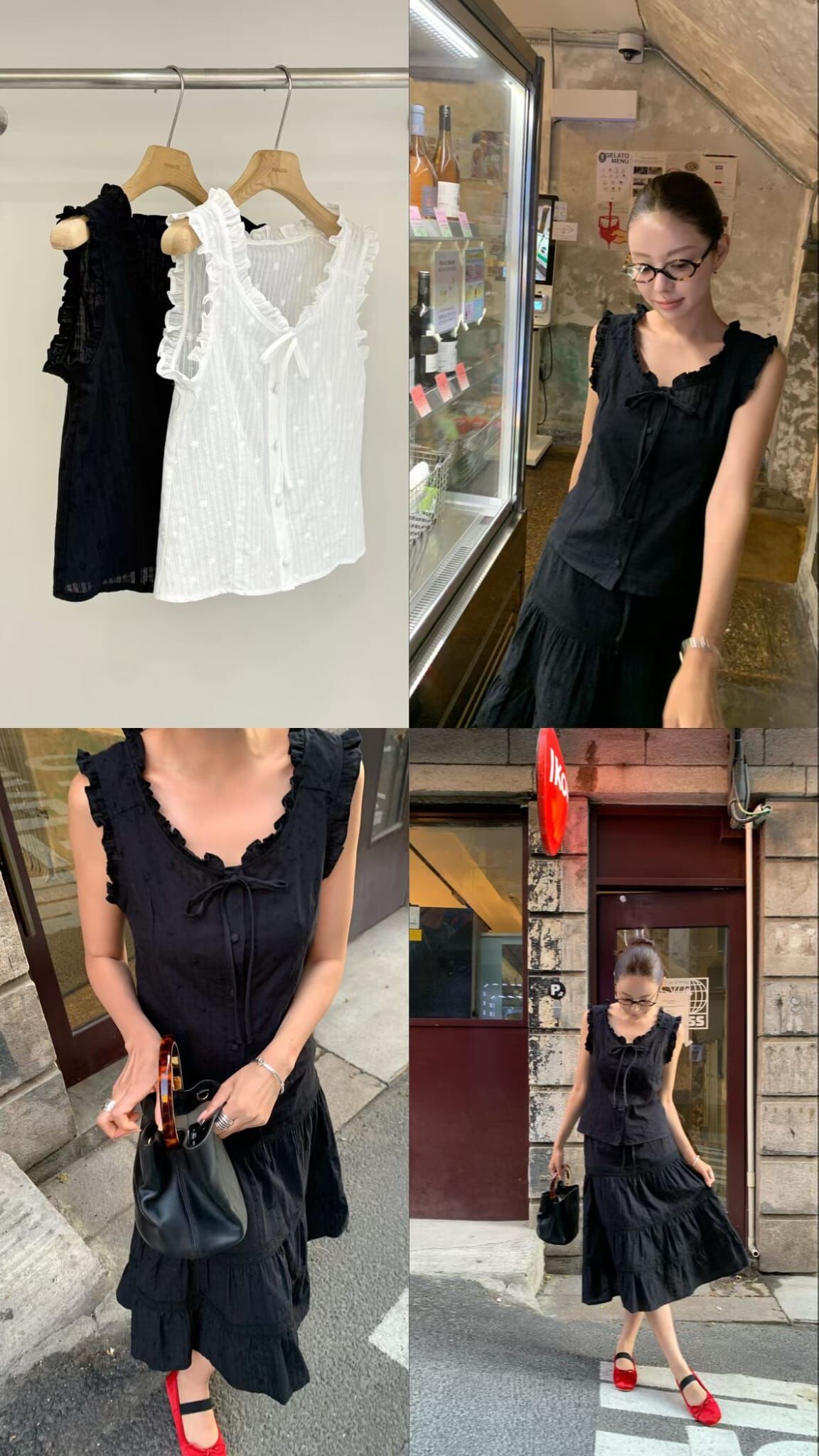TG6432 花邊綁帶上衣 *特價貨品不設退換*