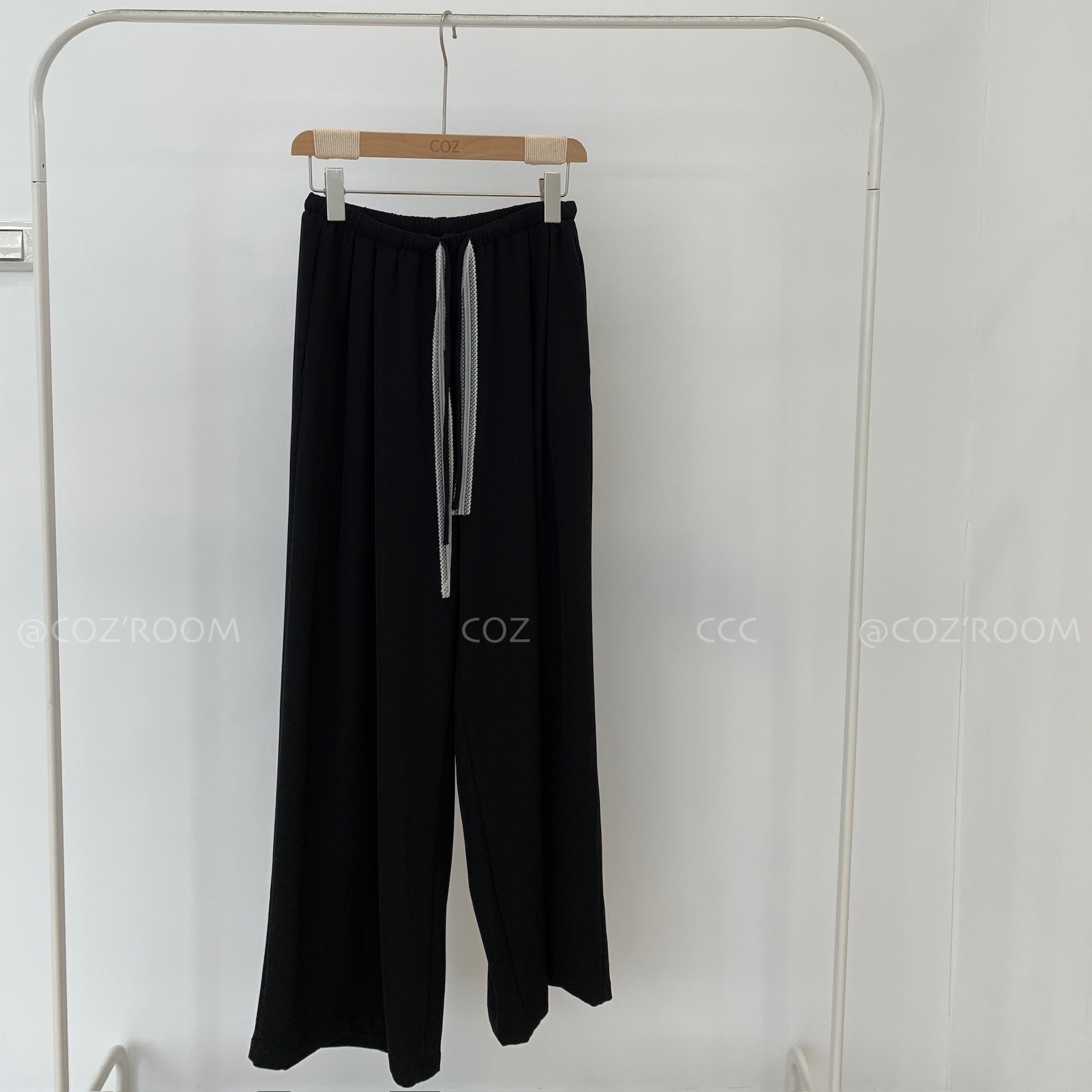 版型滿分的 lace綁帶休閒西長褲F size (3色) _52057