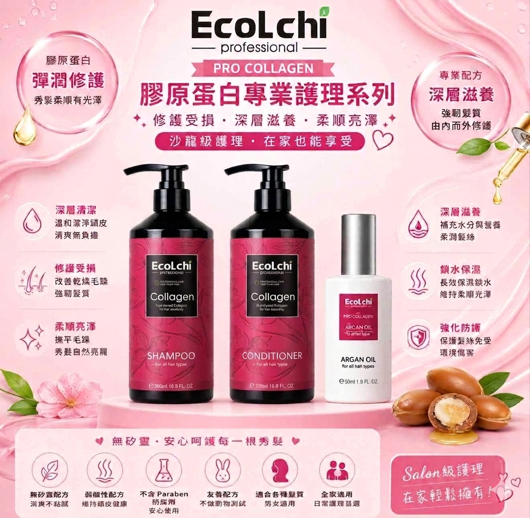 【直播】EcoLchi LX071401 PRO Collagen 洗護系列