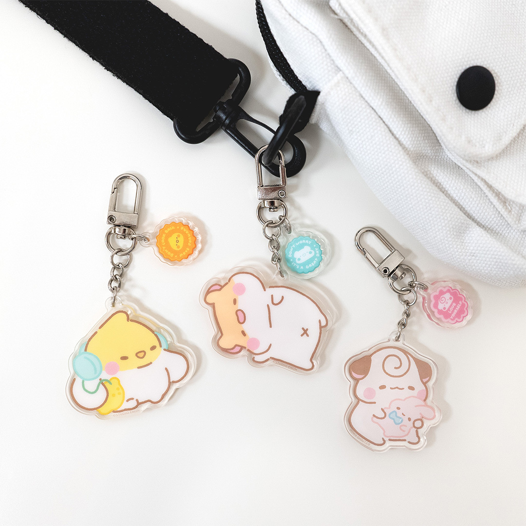 MUFFIN CORNER  POSITIVE ENERGY KEYCHAIN (MUFFINMARU