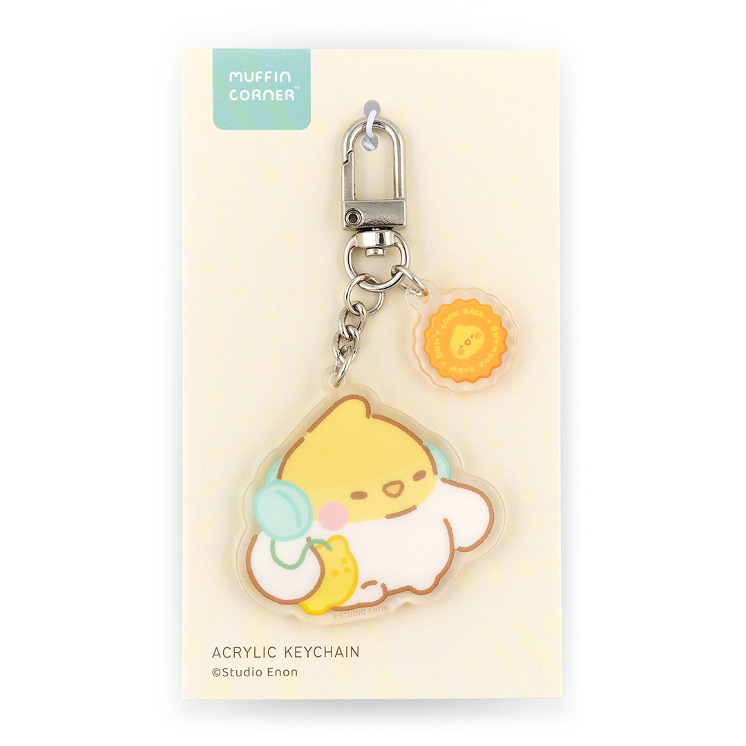 MUFFIN CORNER  POSITIVE ENERGY KEYCHAIN (DEVYEGG)