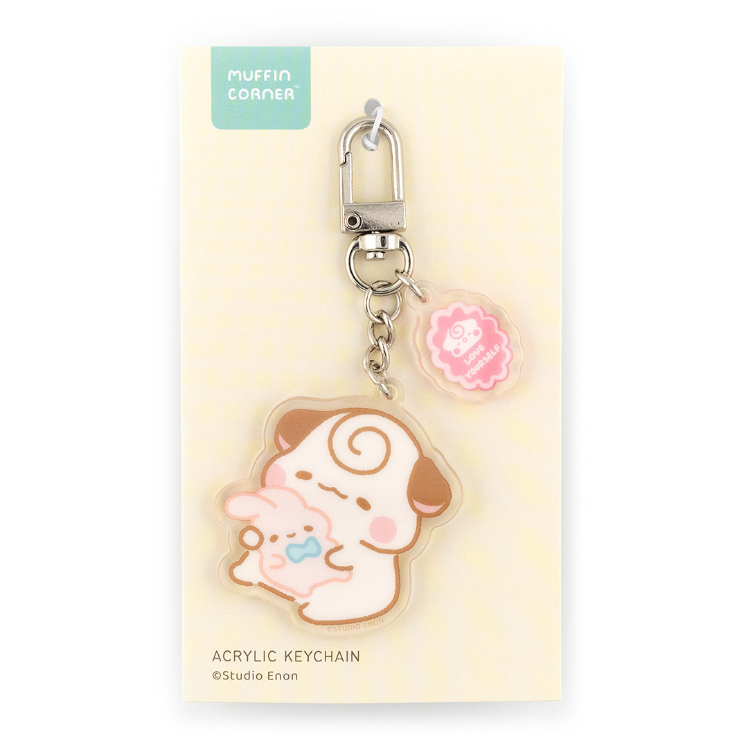 MUFFIN CORNER  POSITIVE ENERGY KEYCHAIN (COCOROLL)