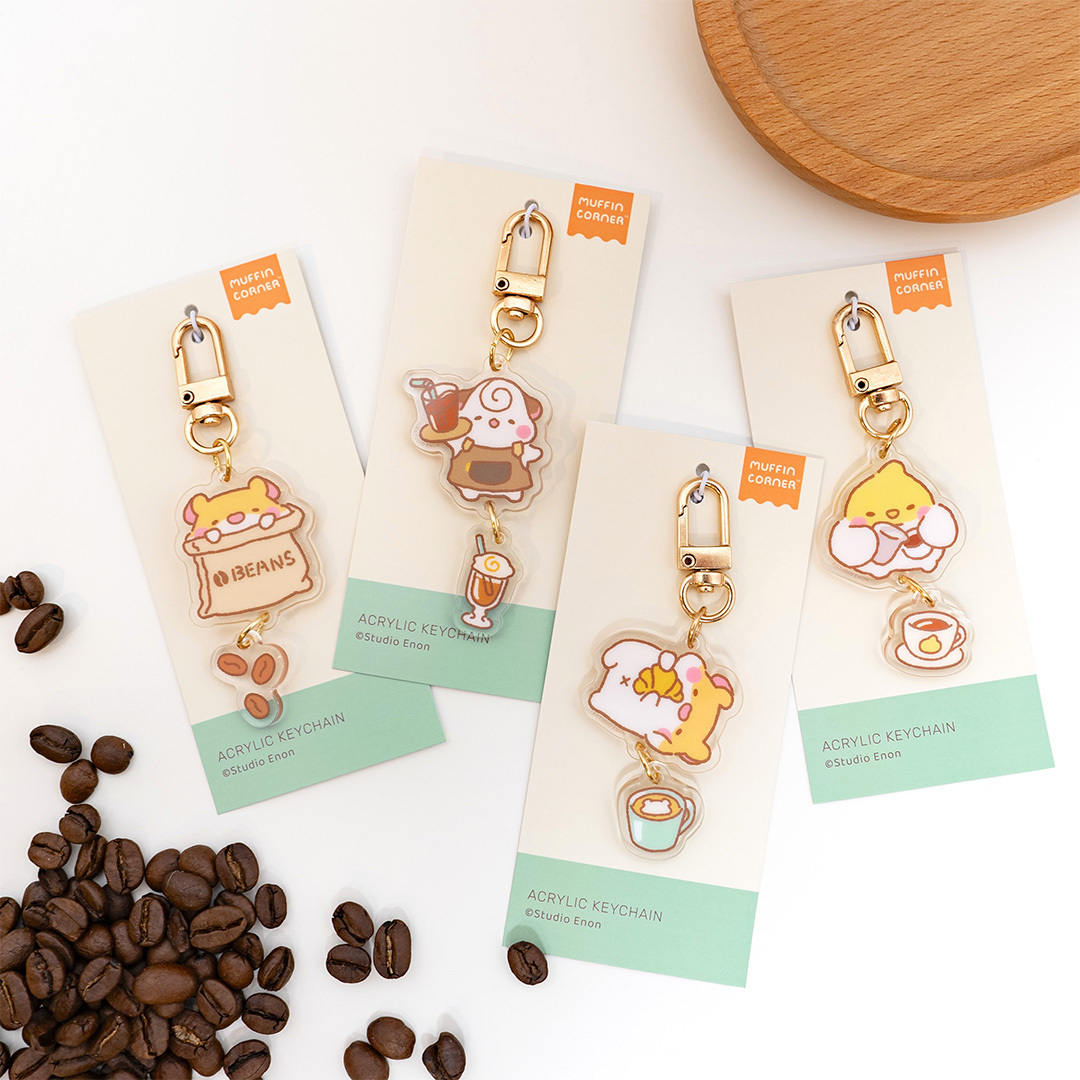 MUFFIN CORNER  COFFEE SHOP KEYCHAIN (MUFFINMARU)