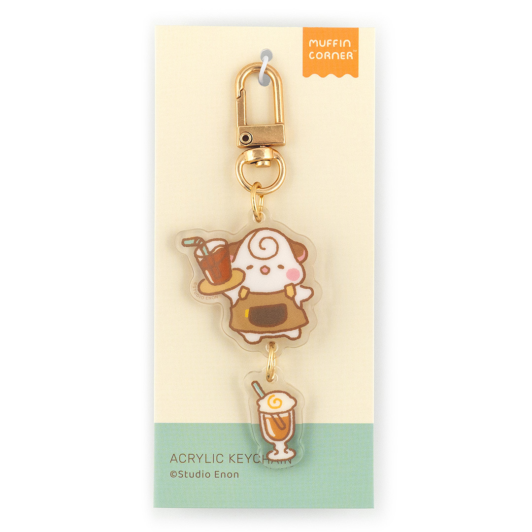 MUFFIN CORNER  COFFEE SHOP KEYCHAIN (COCOROLL)