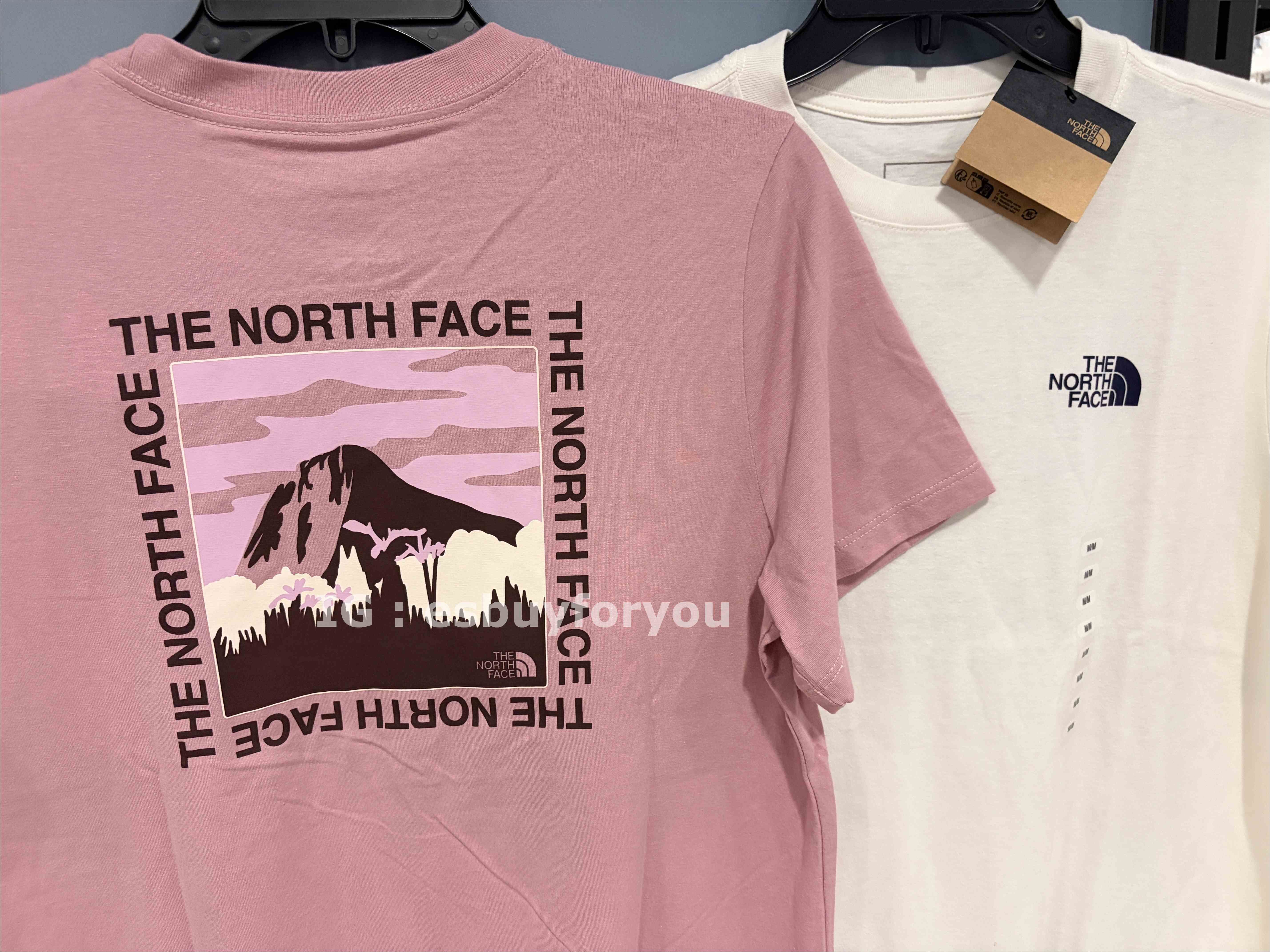 THE NORTH FACE 女大人 造型BOX山脈 正反圖  短TEE (正常版) (2色)