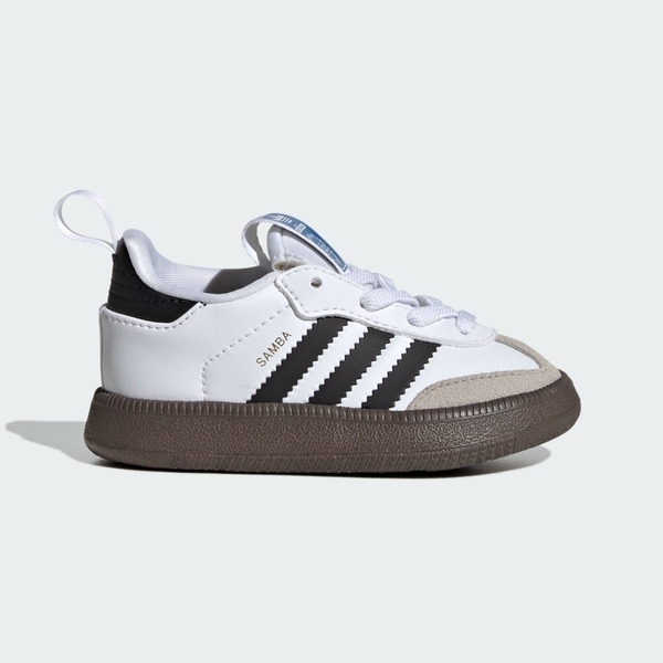 Adidas 愛迪達 Samba Quickon I KI1577 小童 休閒鞋 復古 流行 白黑 柔軟
