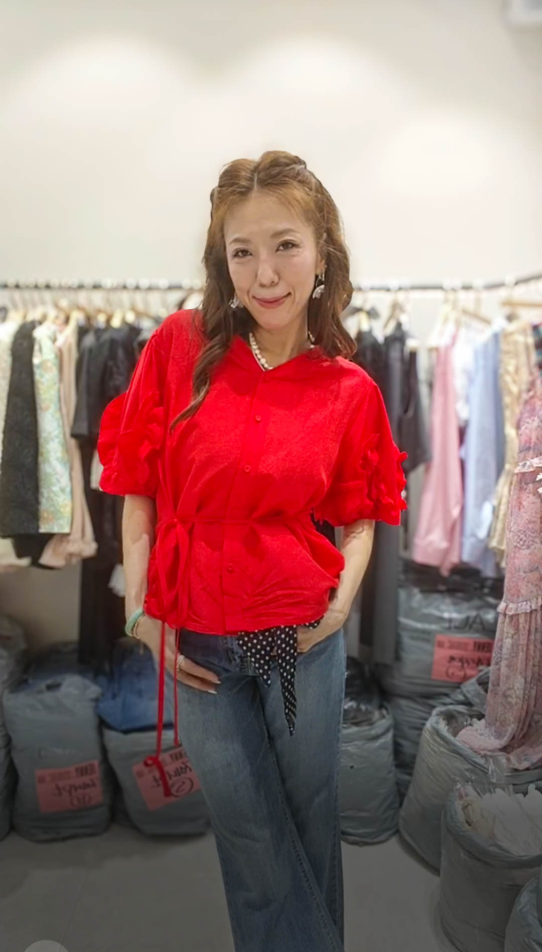 💍K5363  ▶️v領排扣外套上衣  👉B:106cm L:61cm👈