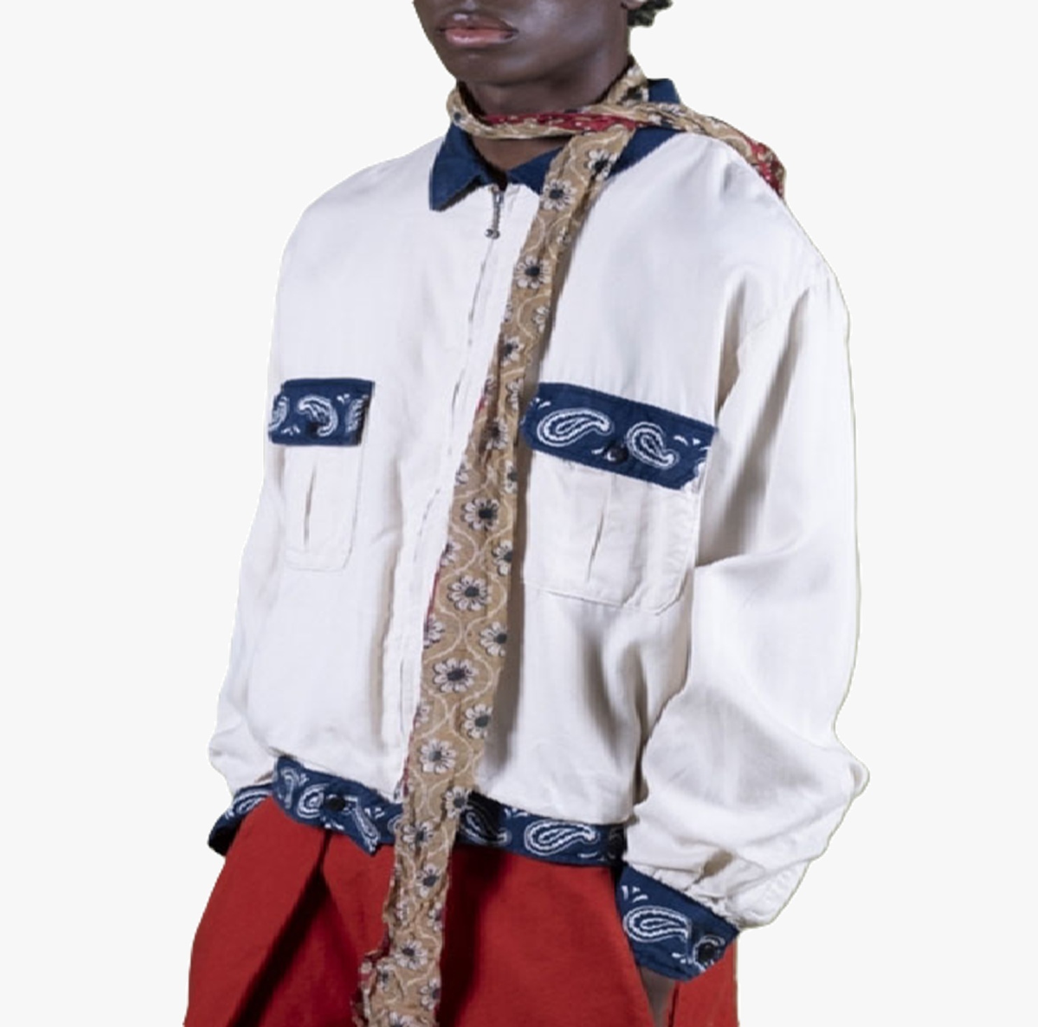 KAPITAL 2026 RAYON TWILL 2-TONE DRIZZLER JACKET (PECOS PAISLEY) - PRE ORDER ITEM (預訂中)