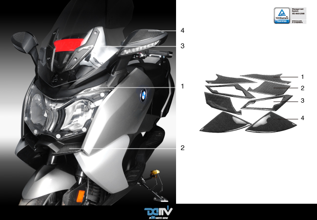 【DIMOTIV】BMW C650GT 12-15 車身飾貼(後)