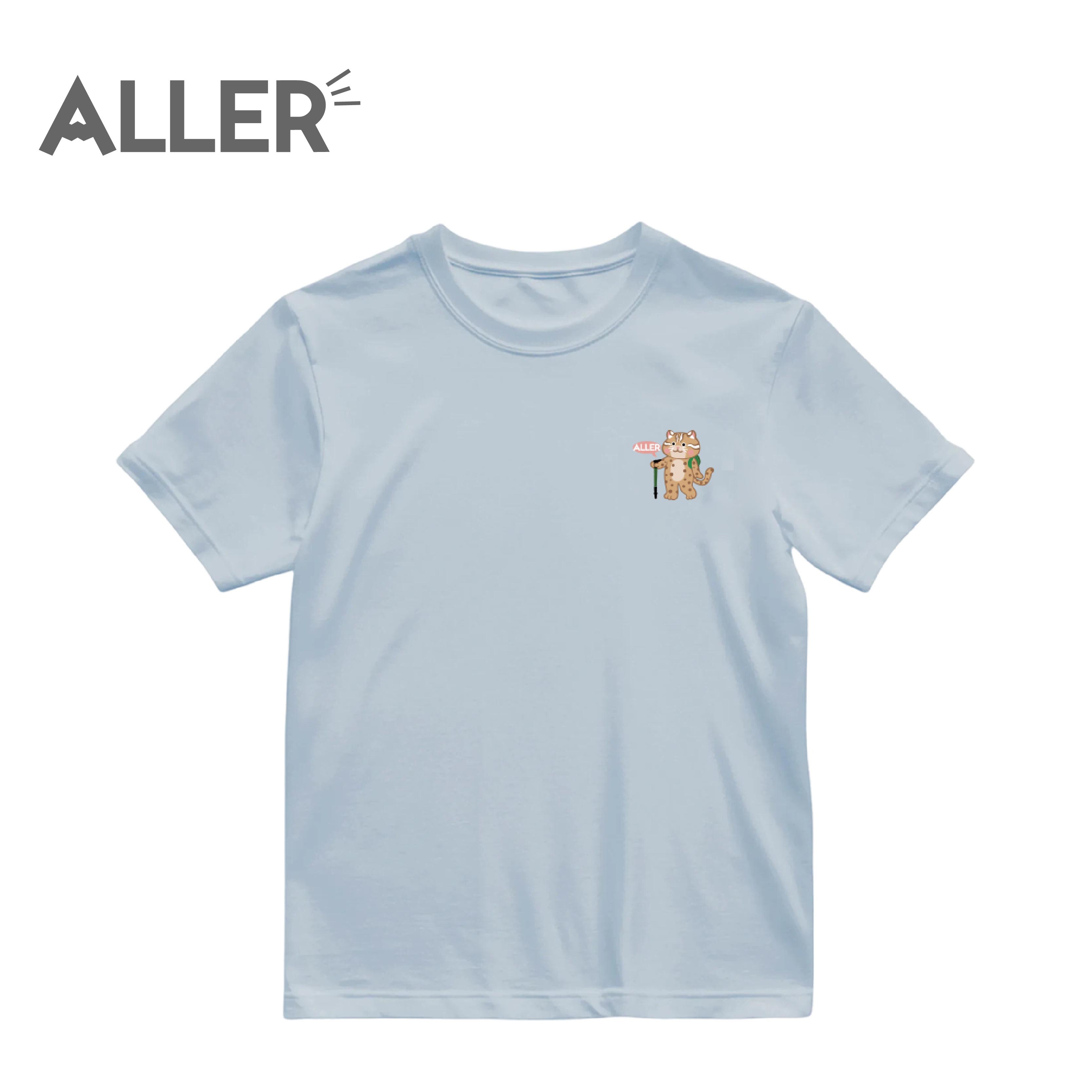 ALLER 絲柔棉珍稀動物系列刺繡短袖T 中性款 (石虎) 10AL6602T