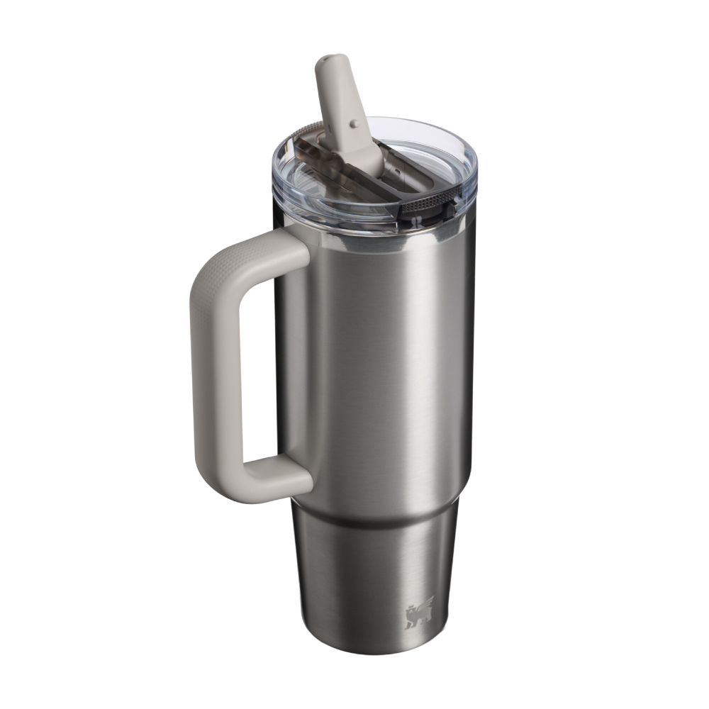 STANLEY 防漏吸管隨手杯 0.88L / 鋼鐵灰