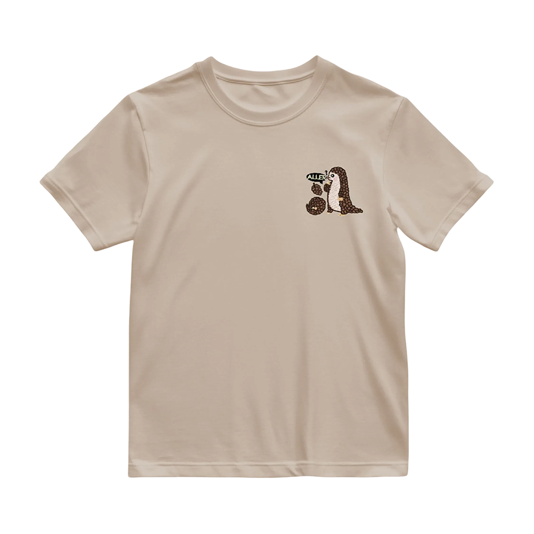 ALLER 絲柔棉珍稀動物系列刺繡短袖T 中性款 (穿山甲) 10AL6602T