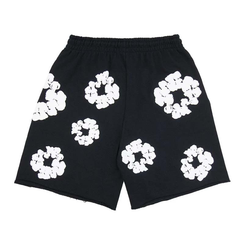 Denim Tears Cotton Wreath Sweatshorts  棉褲 短褲 黑色 AOBRS1352-BK [台灣現貨]