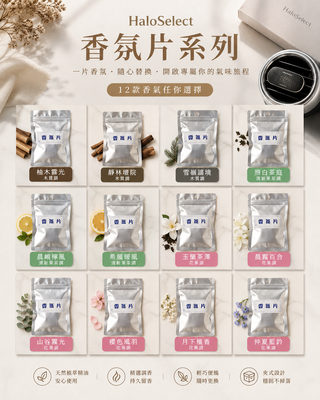 車用香氛片補充包