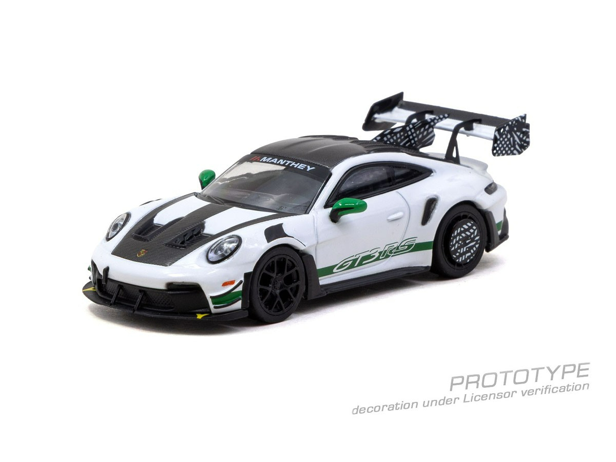 [預訂] Tarmac Works 1/64 保時捷Porsche GT3RS(992.1) MR 白綠色