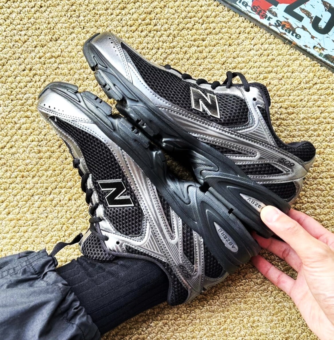 NEW BALANCE 休閒鞋 NB 509 黑銀 復古 情侶鞋 男女 U5095A2