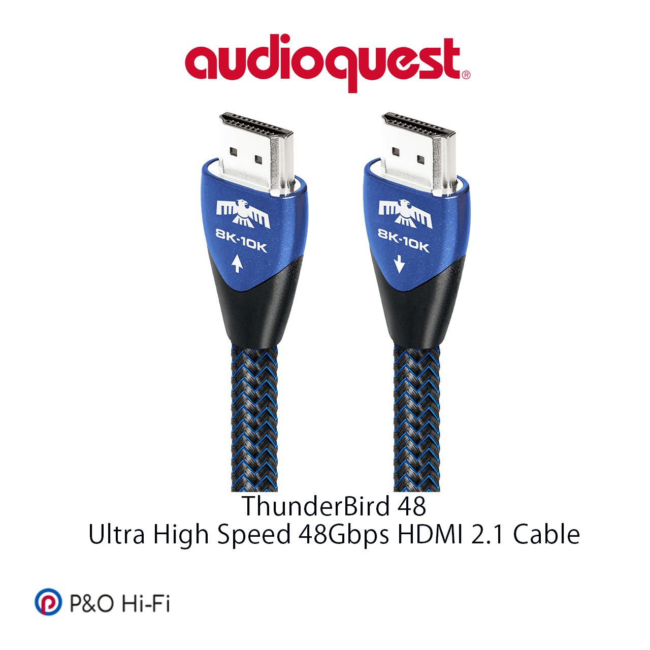 AudioQuest THUNDERBIRD 48 (雷鳥 48) 48Gbps 8K-10K 10% 銀純銅發燒級 HDMI 線