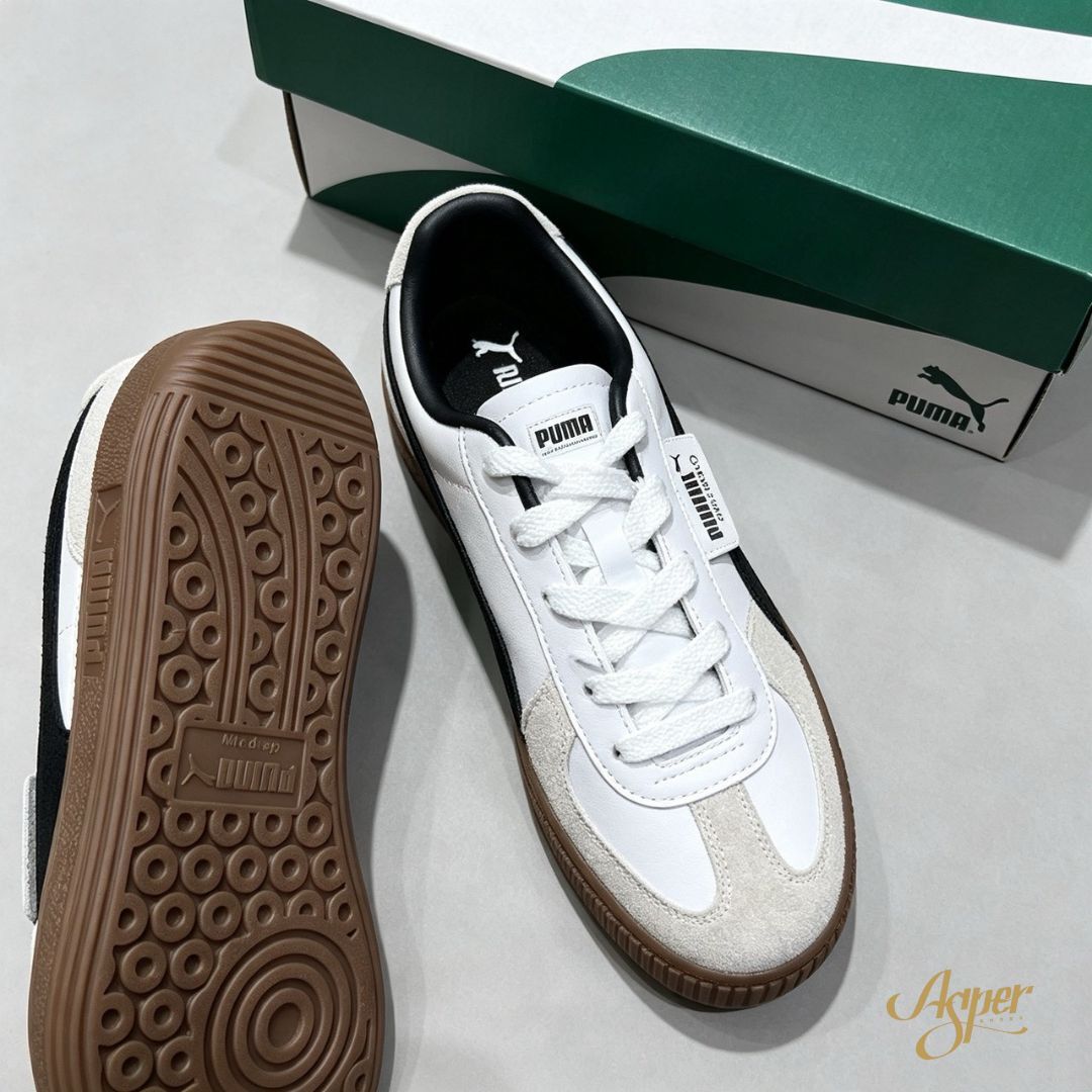【官網限定】Puma Palermo Lth  德訓鞋 麂皮 復古休閒鞋 白黑 39646401 VII