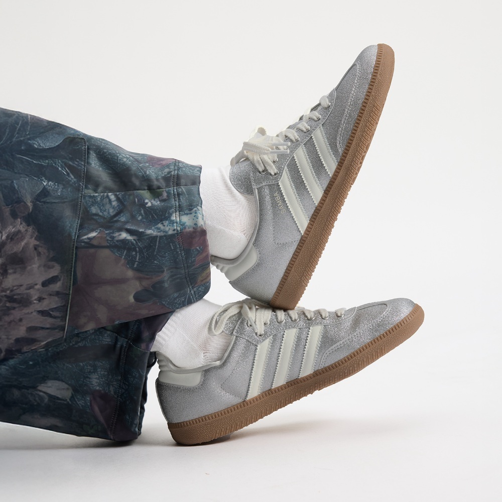 女鞋 ADIDAS SAMBA OG W 亮粉銀 復古 焦糖底 扁鞋 德訓鞋 休閒鞋【KI6264】