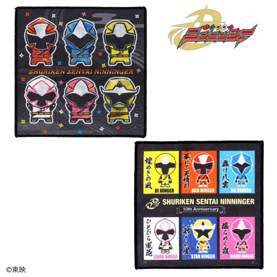 254147 Pbandai 預訂 2026/8月 手裏剣戦隊ニンニンジャー　デフォルメ　ミニタオル