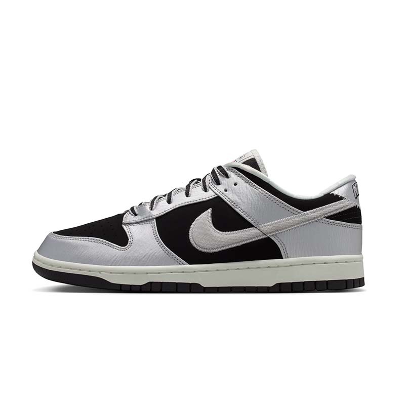 Nike Dunk Low Retro "Metallic Silver" 銀黑 紋理感 復古 低筒 休閒鞋 男鞋 IM4413-001 [台灣現貨]