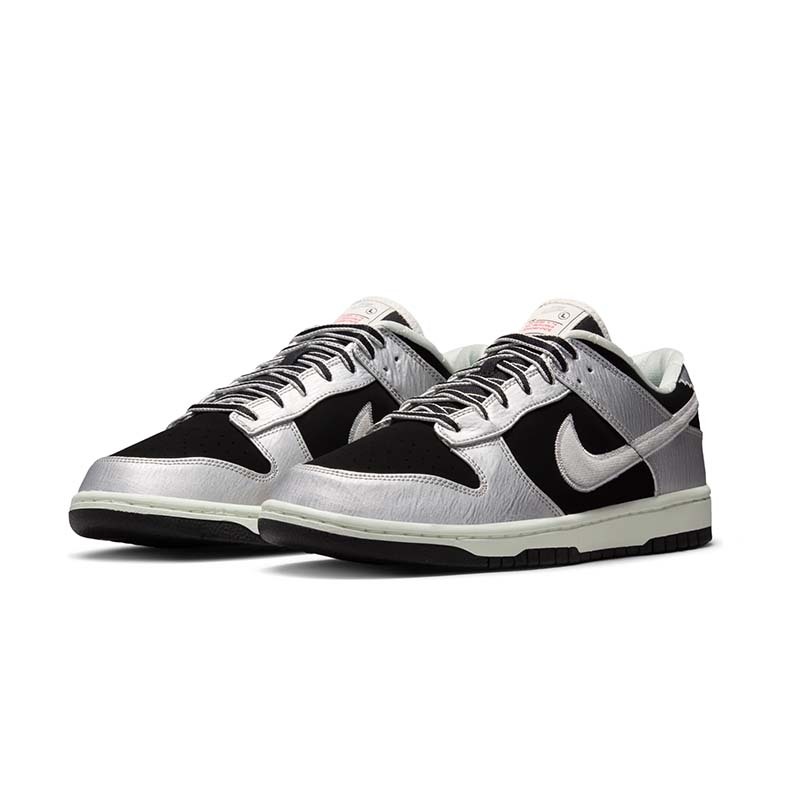 Nike Dunk Low Retro "Metallic Silver" 銀黑 紋理感 復古 低筒 休閒鞋 男鞋 IM4413-001 [台灣現貨]