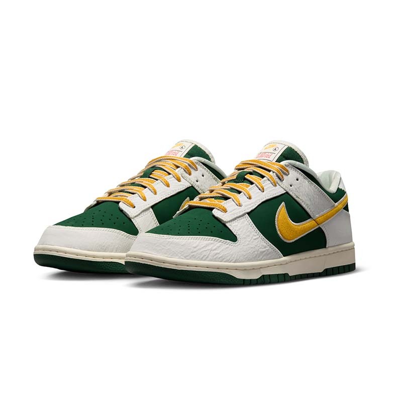 Nike Dunk Low Retro "Fir University Gold" 白綠黃 紋理感 復古 低筒 休閒鞋 男鞋 IM4413-100 [台灣現貨]