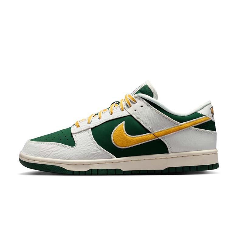 Nike Dunk Low Retro "Fir University Gold" 白綠黃 紋理感 復古 低筒 休閒鞋 男鞋 IM4413-100 [台灣現貨]