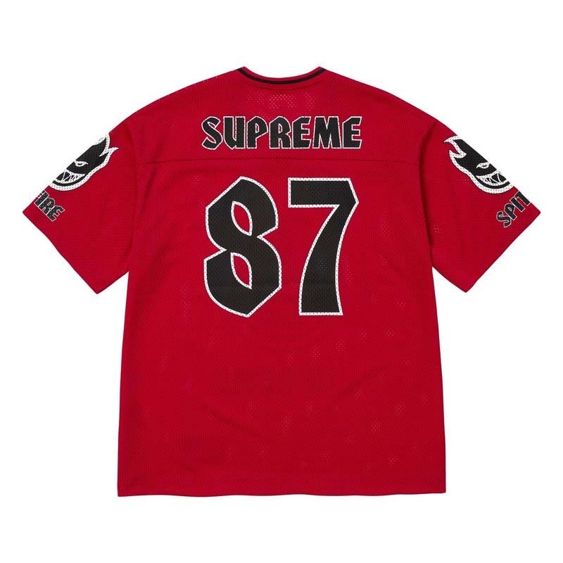 Supreme x Spitfire Jersey 火焰 球衣 短袖 紅色 SS26KN60-RD [台灣現貨]