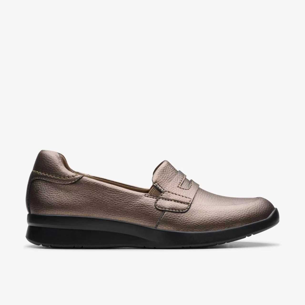 【預購】Clarks H071554  Metallic 女裝樂福鞋 (古銅色)
