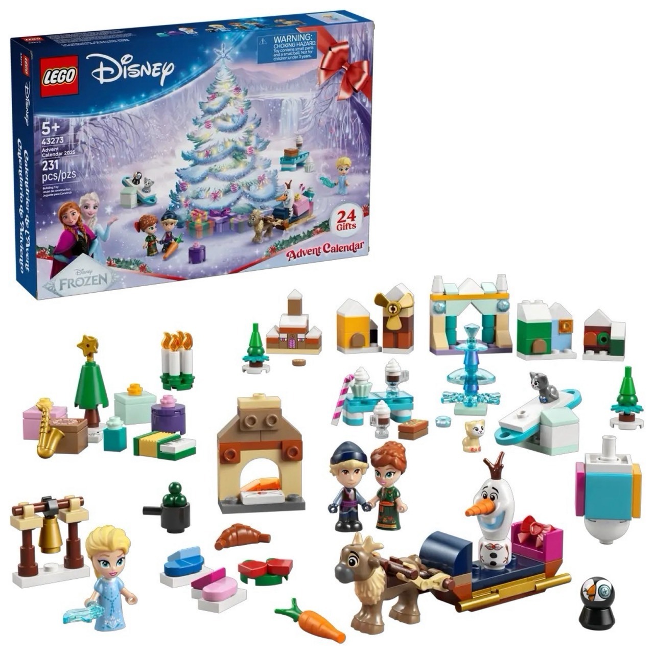 LEGO 43273 冰雪奇緣 聖誕驚喜月曆 2025 樂高® 迪士尼