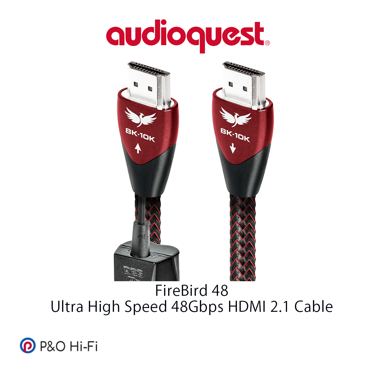 AudioQuest FIREBIRD 48 (火鳥 48) 48Gbps 8K-10K 100% PSS 實芯單晶銀 HDMI 線