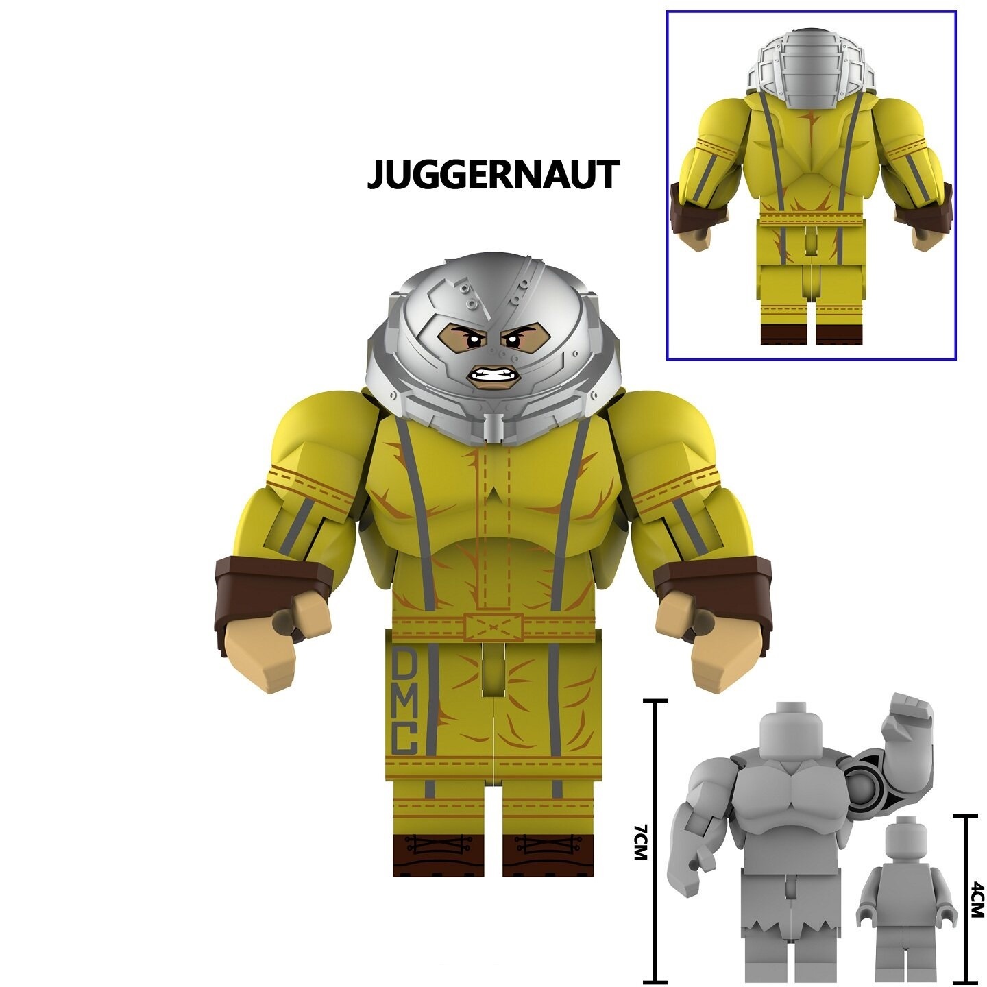 Juggernaut Custom Minifigures Fit Lego (7CM) AF365