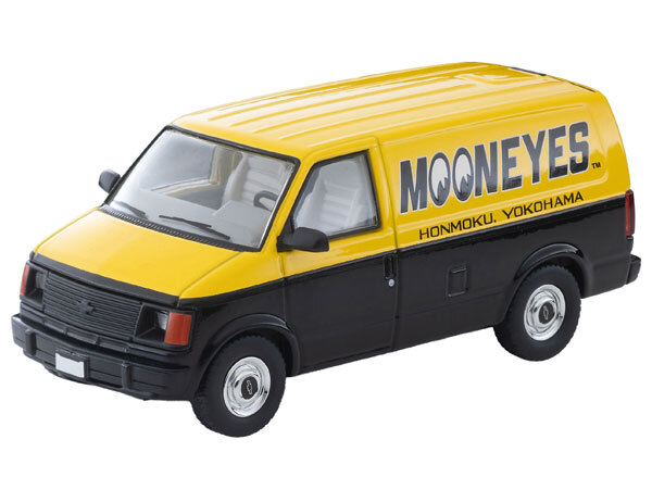 預訂:1/64 TOMYTEC LV-N344b Chevrolet Astro Van (MOONEYES) Yellow/Black (340157)