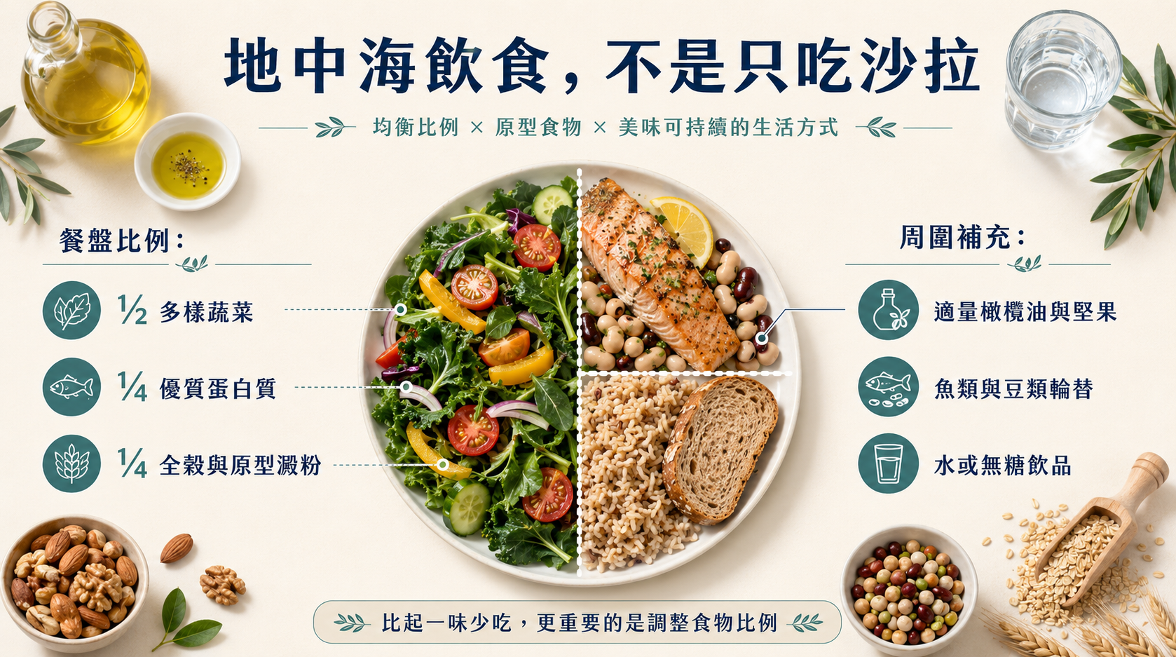 地中海飲食與三管齊下策略