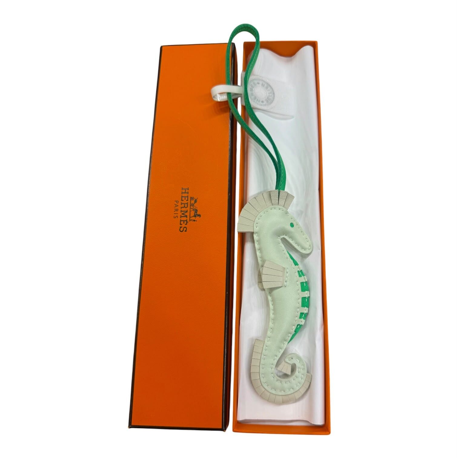 BRAND NEW HERMES  SEAHORSE CHARM 氣泡綠/漫畫綠/奶昔白 #愛馬仕海馬挂飾