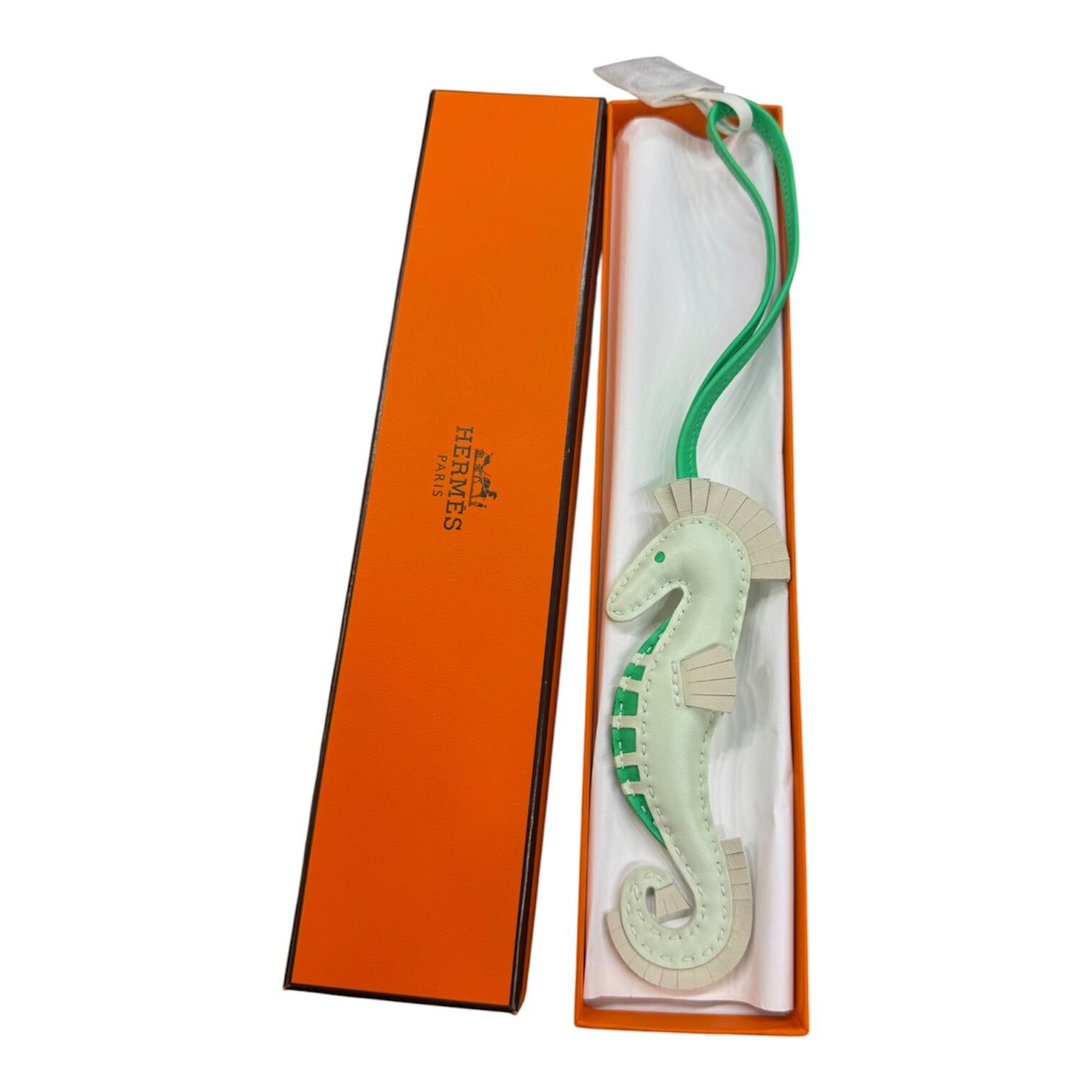 BRAND NEW HERMES  SEAHORSE CHARM 氣泡綠/漫畫綠/奶昔白 #愛馬仕海馬挂飾