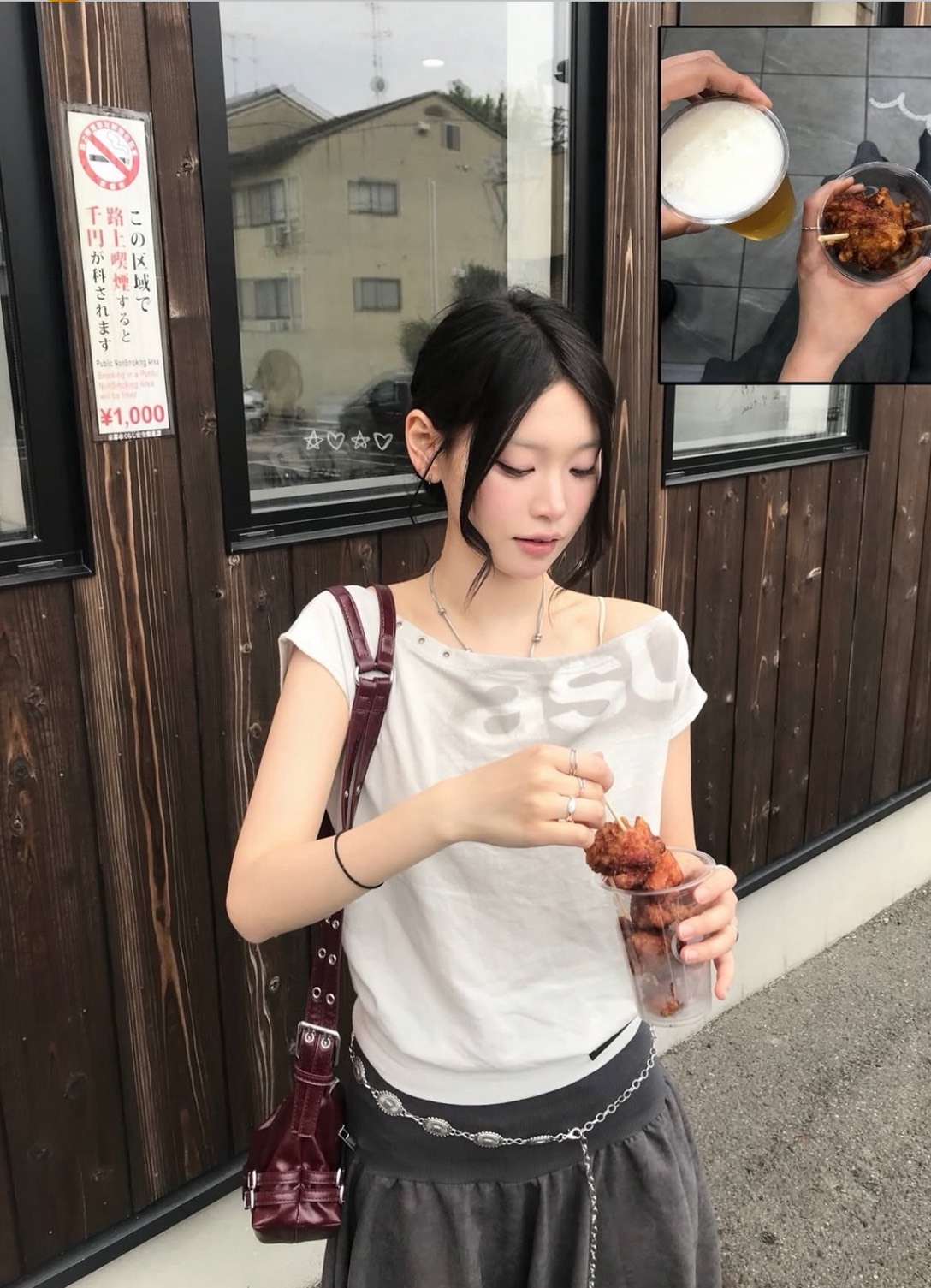 <韓系極簡辣妹風❤️‍🔥>韓國小眾品牌asur 設計感 微露鎖骨一字肩上衣 四色