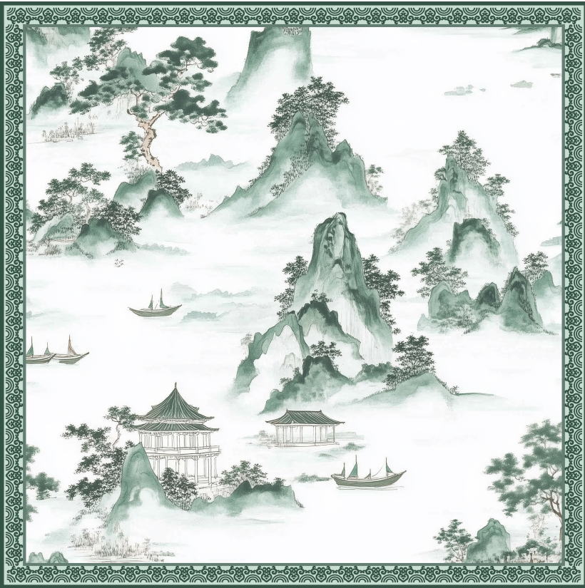 0718KS44-KINGSILK-HA-「錢皇」100%桑蠶絲小方巾53*53cm（C44）