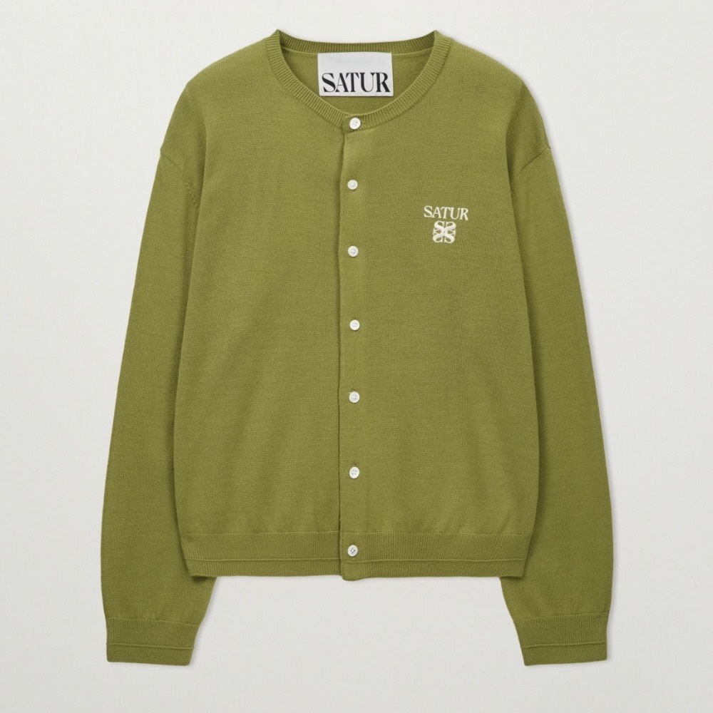 🌟超熱賣！summer sale平$510！入code再減！🌟  Satur｜SA261MKC06 Loren Basic Crewneck Fine Cardigan [2 colors] S57