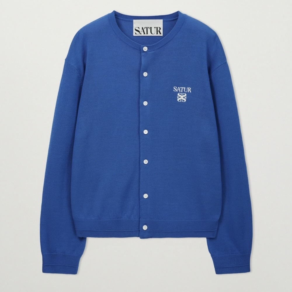 🌟超熱賣！summer sale平$510！入code再減！🌟  Satur｜SA261MKC06 Loren Basic Crewneck Fine Cardigan [2 colors] S57