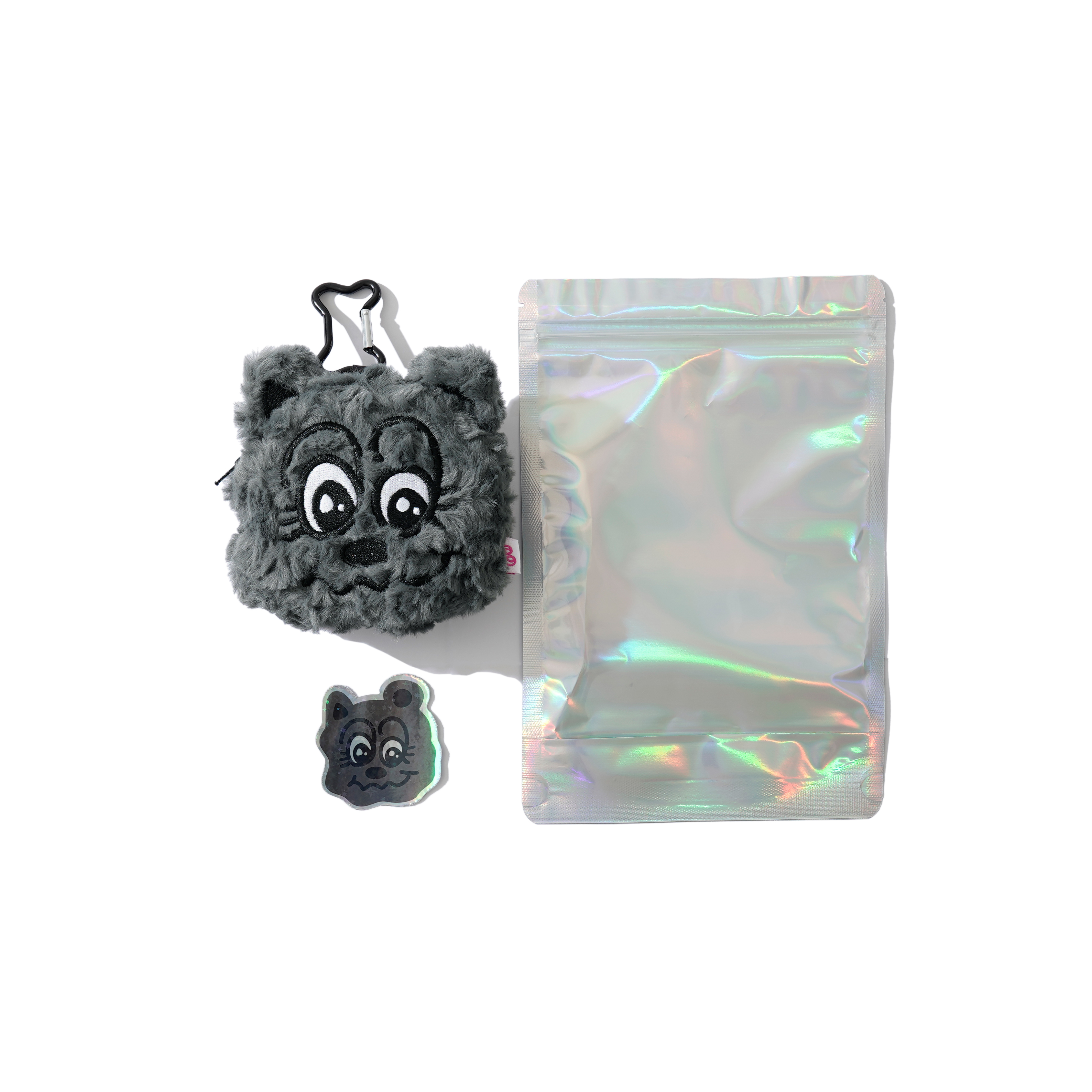 AOI Charcoal Bear Baby Purse