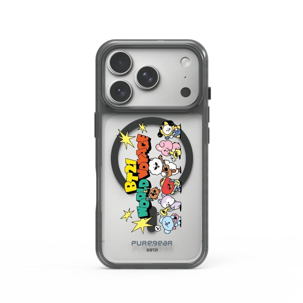 宇宙明星BT21 / iPhone 冰鑽防摔減壓手機殼 - 世界之旅