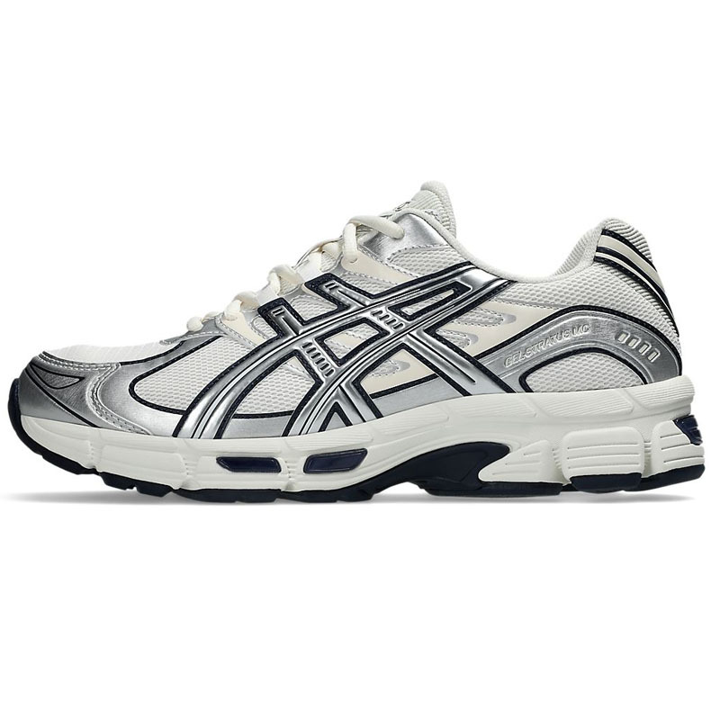 （門市現貨）男女鞋 ASICS GEL-STRATUS MC 白銀色 亞瑟膠緩震 支撐 網眼 透氣 運動 休閒鞋【1203B049-103】