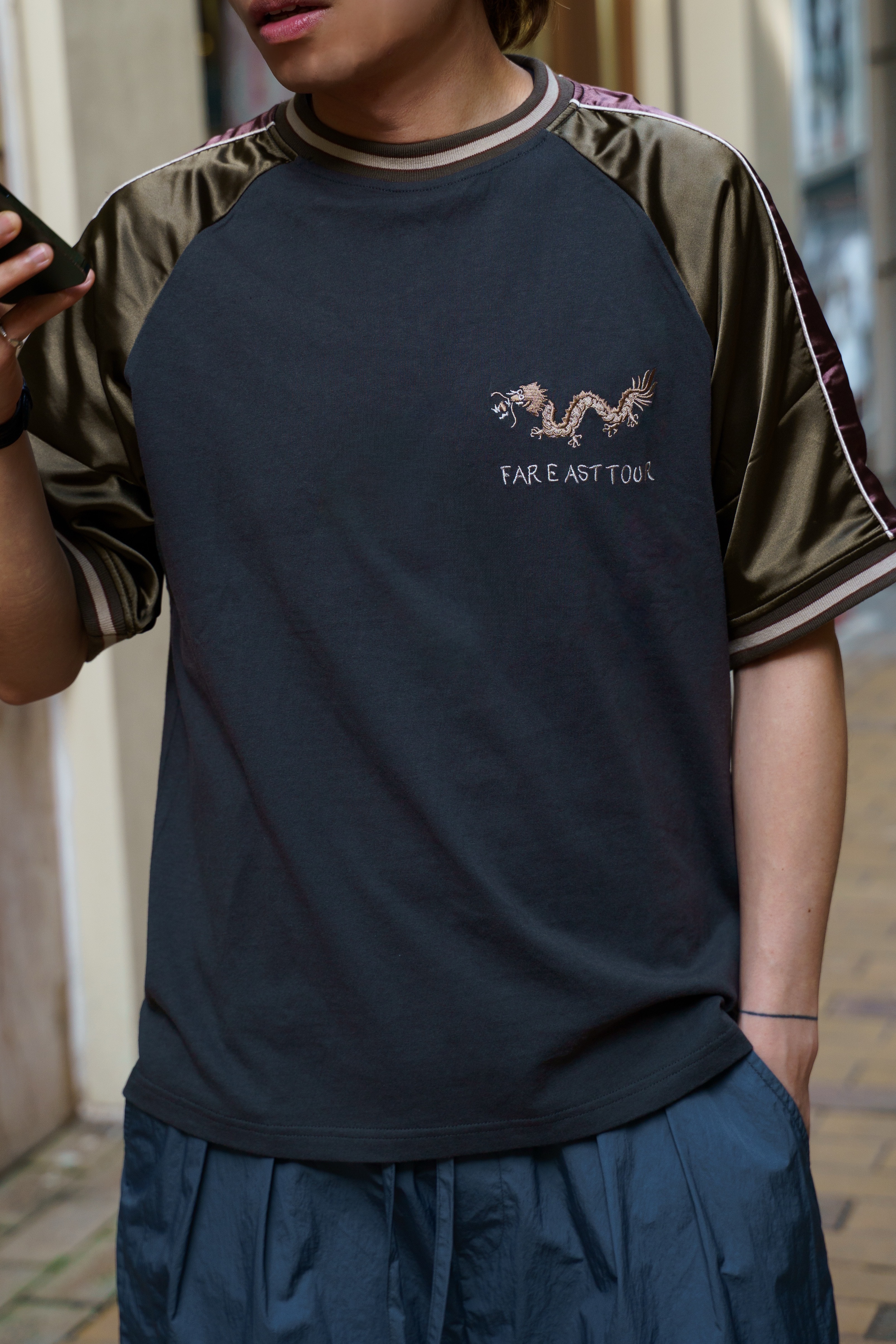 KRIFF MAYER｜Souvenir Embroidered Sukajan T-shirt (Dragon)